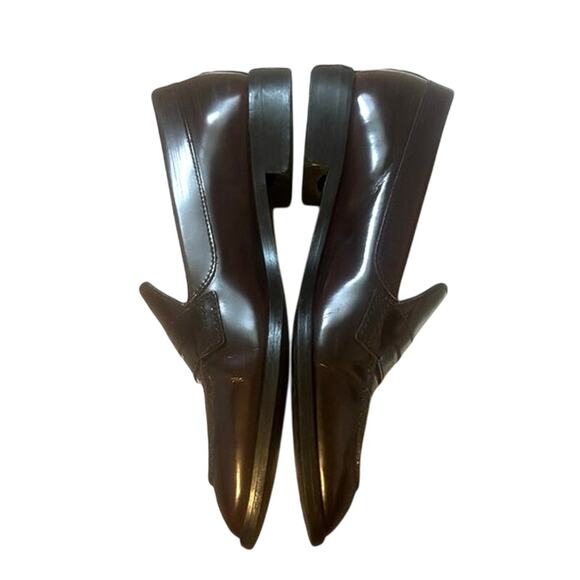 Everlane The Modern Penny Loafer Dark Maroon Leather Pointed Toe EUC Size 6.5 - Picture 7 of 10